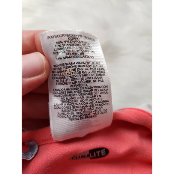 Adidas Womens‎ Tank Top Shirt Multicolor Sleeveless Jewel Neck Nylon Blend 14 - Picture 6 of 6